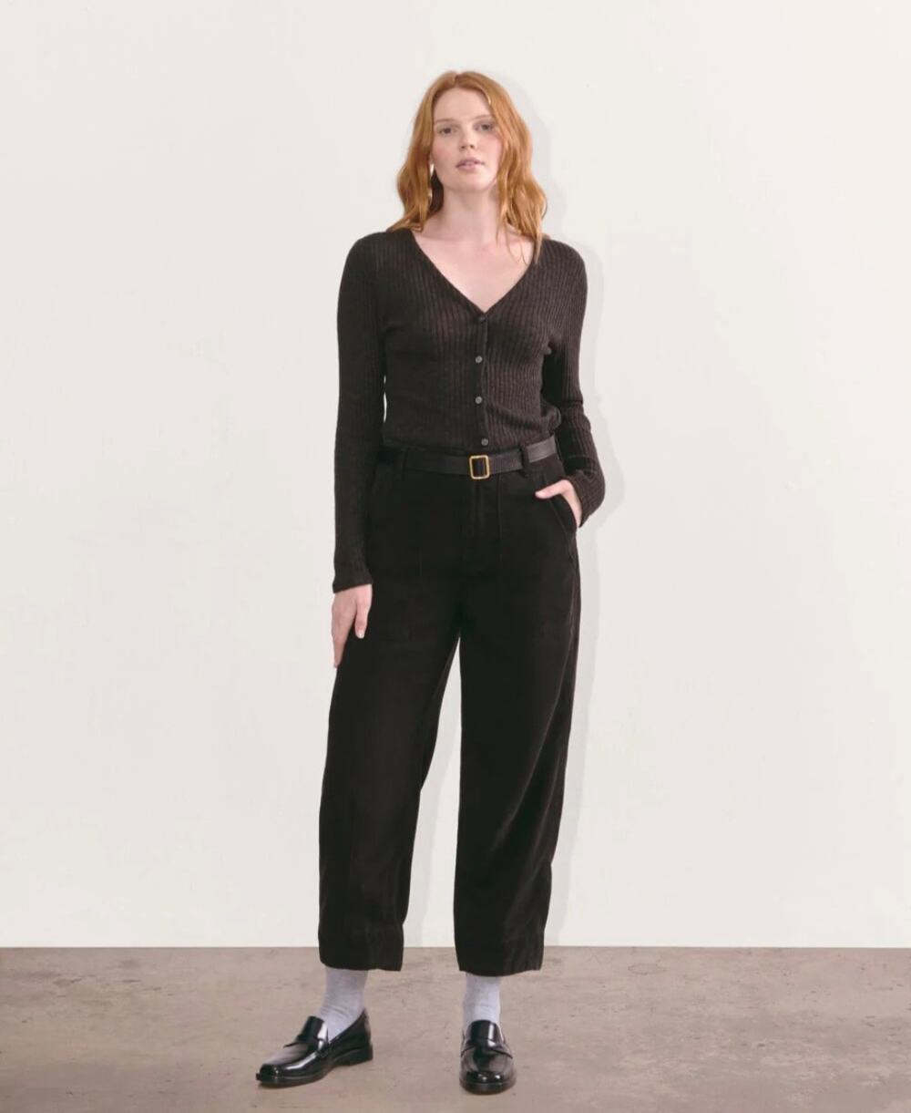 NWT Everlane The Utility Pant Buttersoft Tencel Barrel Leg Trousers Size 2